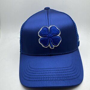 Black Clover Live Lucky Hat Cap Mens Size Adjustable Shamrock Blue SnapBack